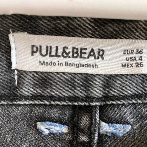 Pull&Bear Mom fit jeans No. 36 like new, black