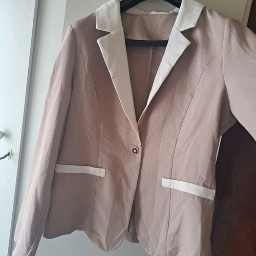 Women's blazer beige like new, size L/XL