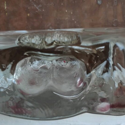 Vintage glass vase Walther like new for 2 flowers