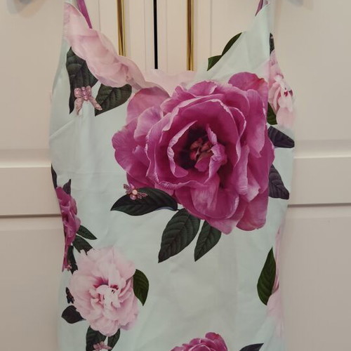 Ted Baker blouse like new, XS, pink and turquoise