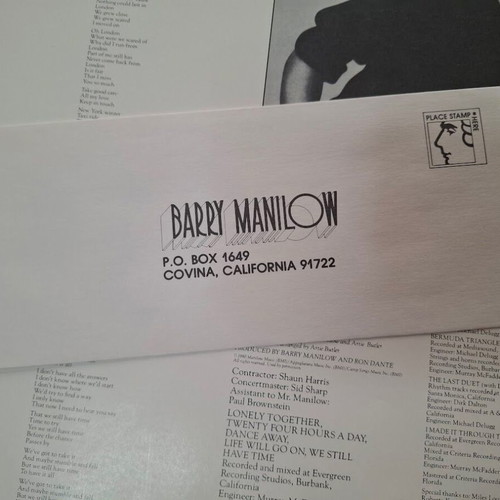 Barry Manilow Barry LP pop album like new