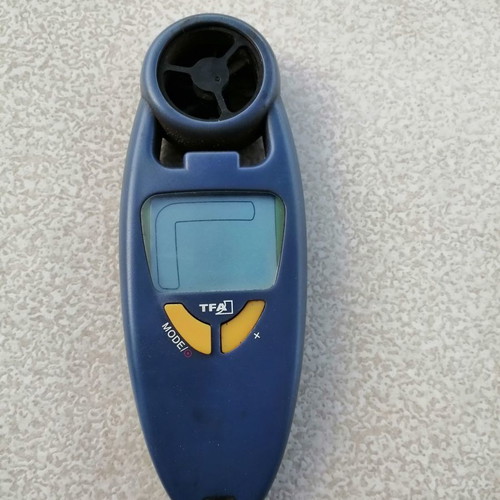TFA anemometer used with temperature display