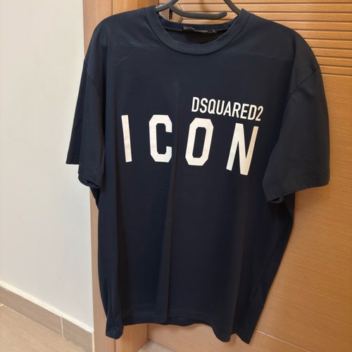 Dsquared2 blue T-shirt with iconic logo, like new, size XL