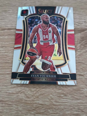 Evan Fournier Olympiakos Premier lvl Silver 2025-26 Panini Select Euroleague Base card