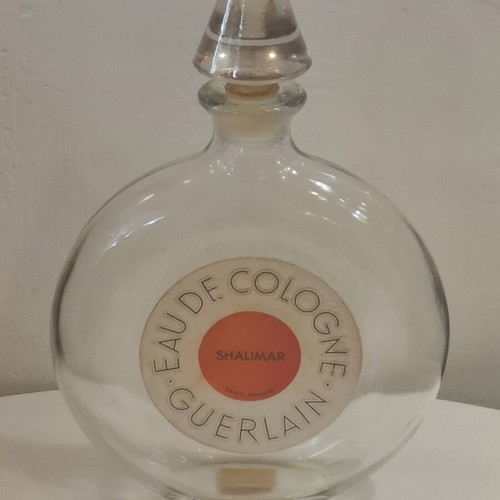 Guerlain Shalimar Eau De Cologne Bottle extra large used vintage