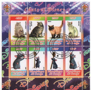 2010 Congo - Walt Disney - Minisheet - CTO / Remy