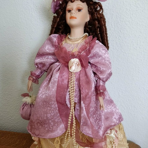 Porcelain doll used 40cm