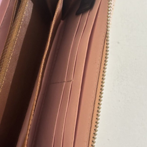 Verde large wallet nude pink color new