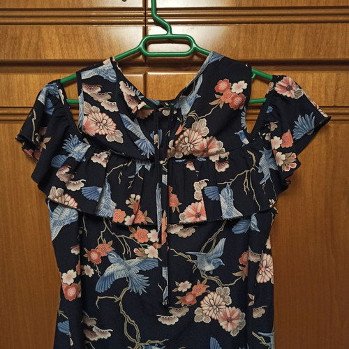 Mini dress used, size M, multicolored