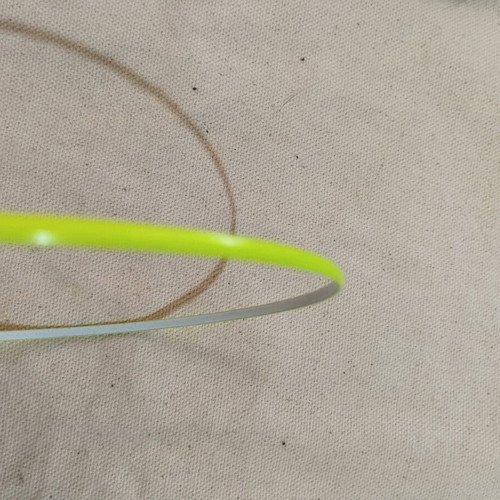 Hairband used, thin yellow fluorescent with metal