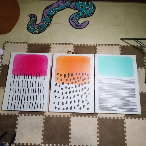 Art prints new colorful 50x70cm