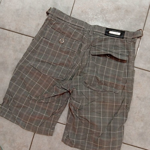 Bermuda shorts used, size 30, gray, waist 42.5 cm