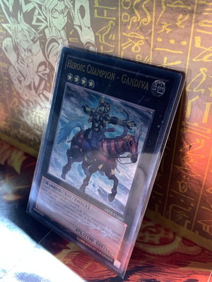 Yugioh Heroic Champion Gandiva V.2 Ultimate Rare used card