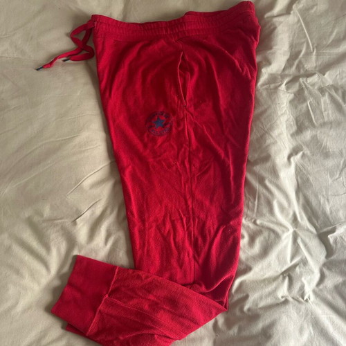 Converse All Star sweatpants large used, red