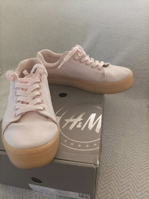 Ροζ σουετ sneakers H&M νούμερο 37 μεταχειρισμένα