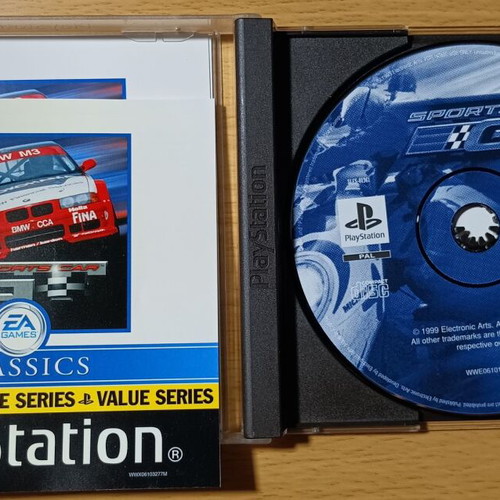 Sports Cars PS1 used, complete with broken case