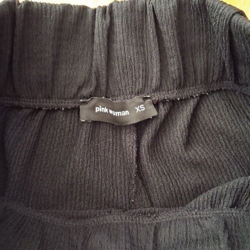 Pink Woman Black Summer Pants like new, lightweight