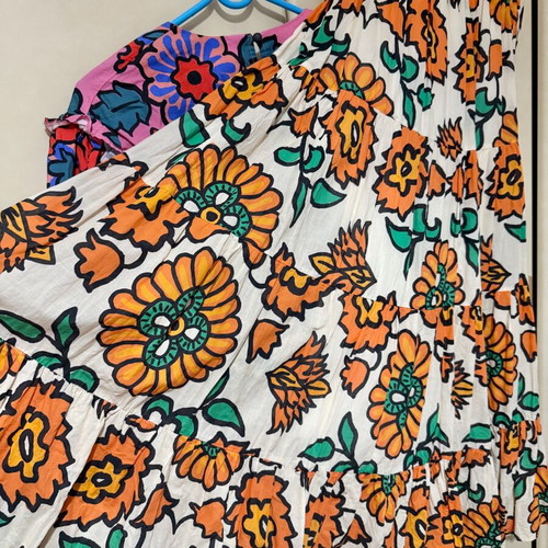 Karavan maxi skirt used, size S, orange