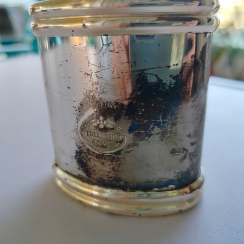 Trussardi metal powder case used