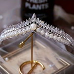 Bridal tiara with crystal rhinestones, new