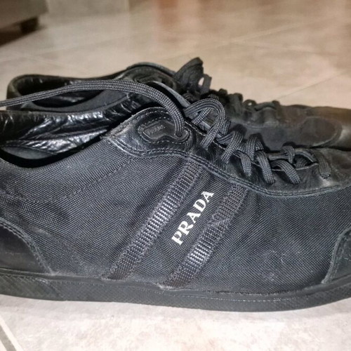 Prada men's shoes black size 45 like new