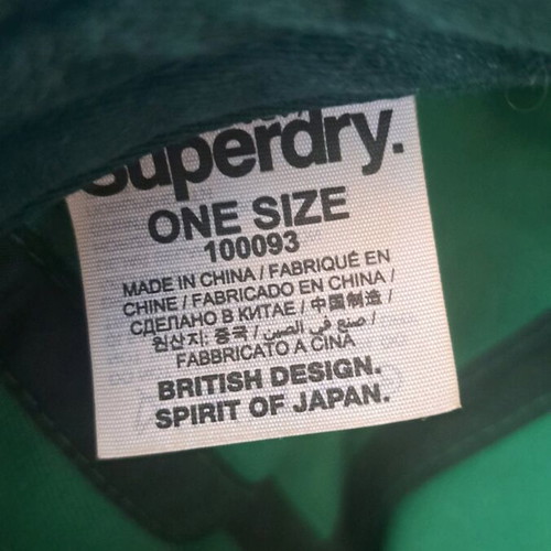 Superdry Snapback Hat Authentic JPN used, green