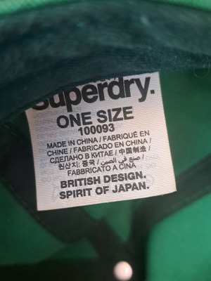 Superdry Snapback Hat Authentic JPN used, green