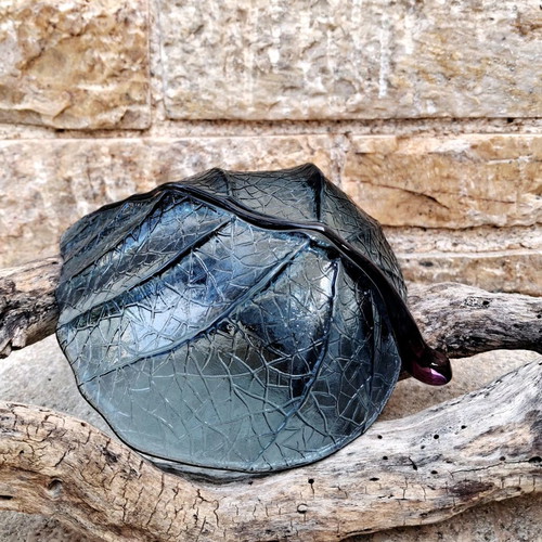 Μπολ Murano Art Glass σε σχήμα φύλλου λάχανου καινούργιο