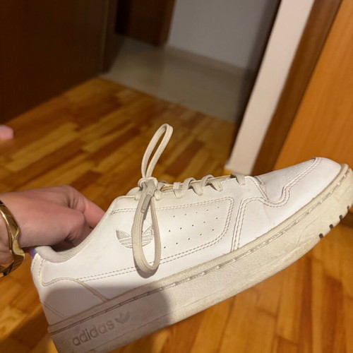 Adidas sneakers used, size 37.5, white