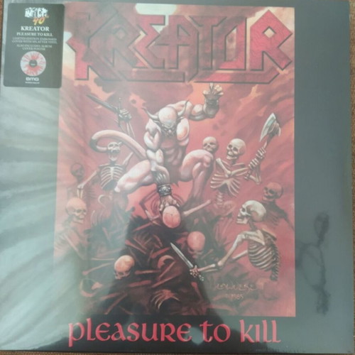 Kreator Pleasure to Kill LP άλμπουμ βινύλιο splatter σφραγισμένο