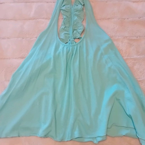 Religion blouse turquoise like new, one size