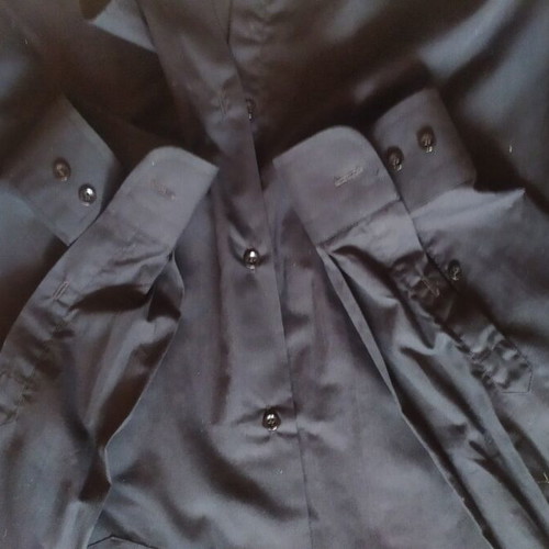 Waveland men's black dress shirt size M like new