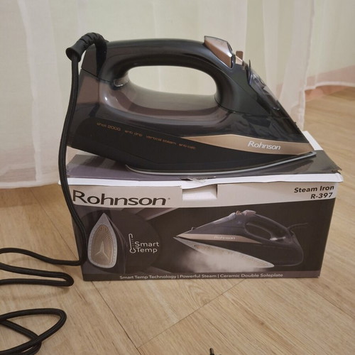 Rohnson Steam Iron R-397 with Smart Temp Technology new