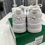 Puma women's sneakers used, white with high sole Traktor