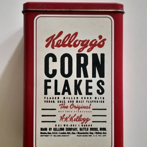 Kelloggs collectible metal tin like new