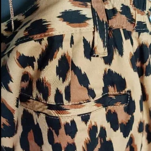 Bpc Bonprix Selection denim pants in leopard print like new