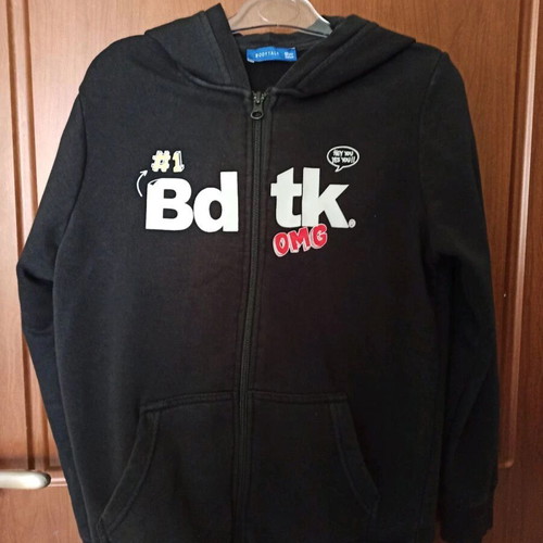 BodyTalk boys' hoodie, age 10, black