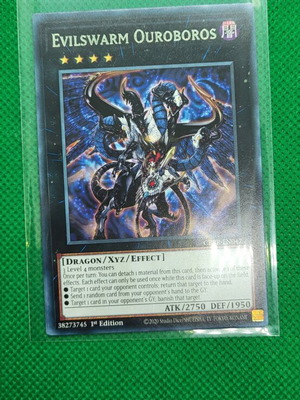 Evilswarm Ouroboros Yugioh Rare 1st Ed in excellent condition