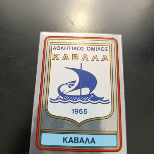 Panini football 82 sticker #119 Kavala badge