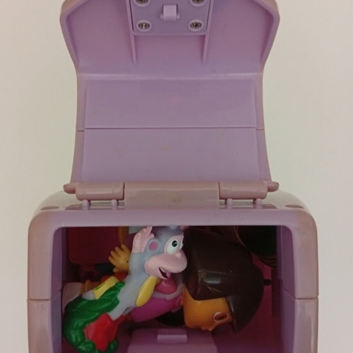 Mattel Viacom Dora the Explorer Storage Bag Set with Map Camera & Figures used