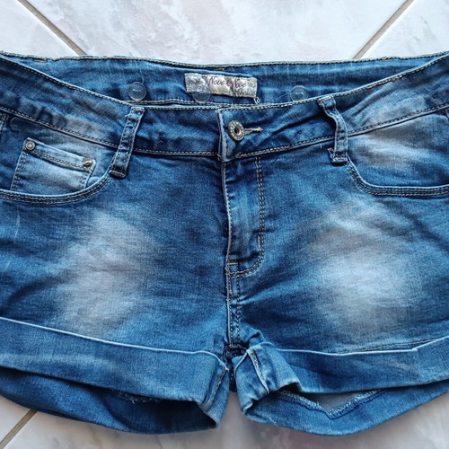 Denim shorts large blue like new