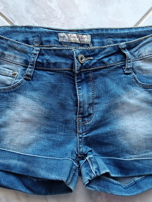 Denim shorts large blue like new