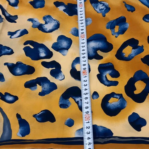 Costantino Roma silk scarf like new, blue and yellow