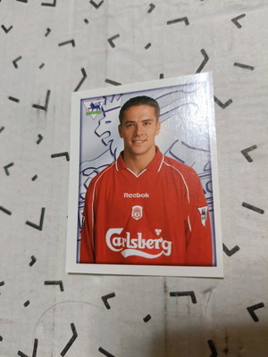 Michael Owen Merlin Premier League 2001 ακολλητό χαρτάκι καινούργιο