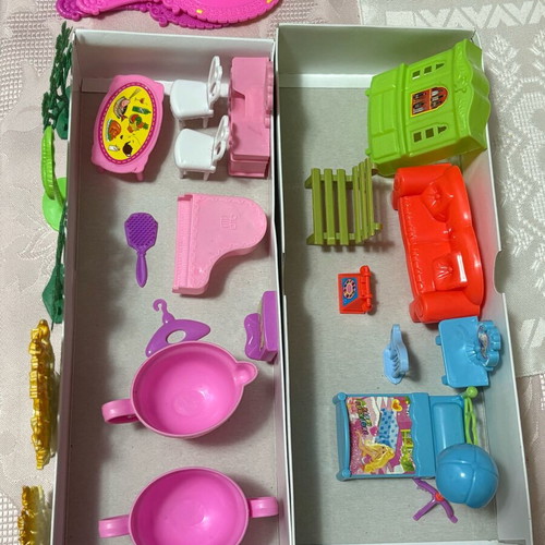 Plastic toys like new, all together