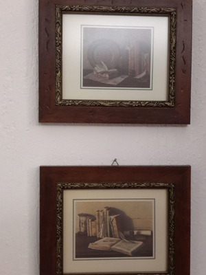 Καδράκια vintage για γραφείο, καινούργια, νεκρή φύση