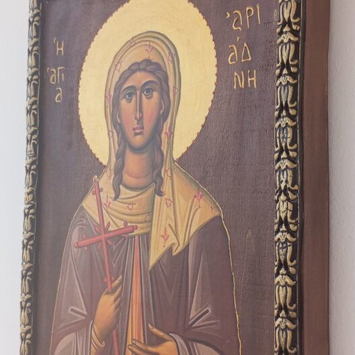 Wooden icon of Saint Ariadne, 31x23 cm