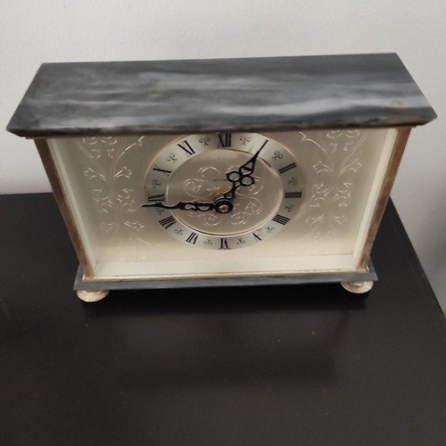 Dugena Quartz Decorative Table Clock with Marble