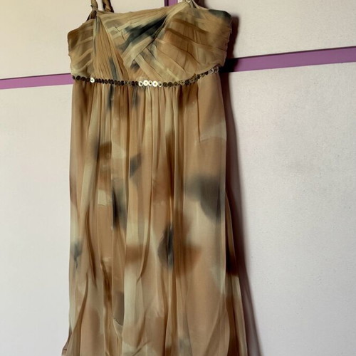 Silk dress Raxevsky like new, size S, beige