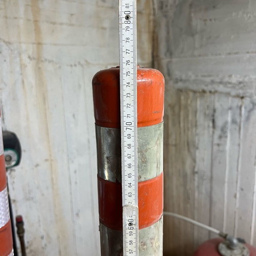 Traffic marking posts used, height 76cm